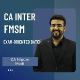 CA Inter FMSM | Exam-Oriented Batch by CA Nipurn Modi | For Jan 26 Exams